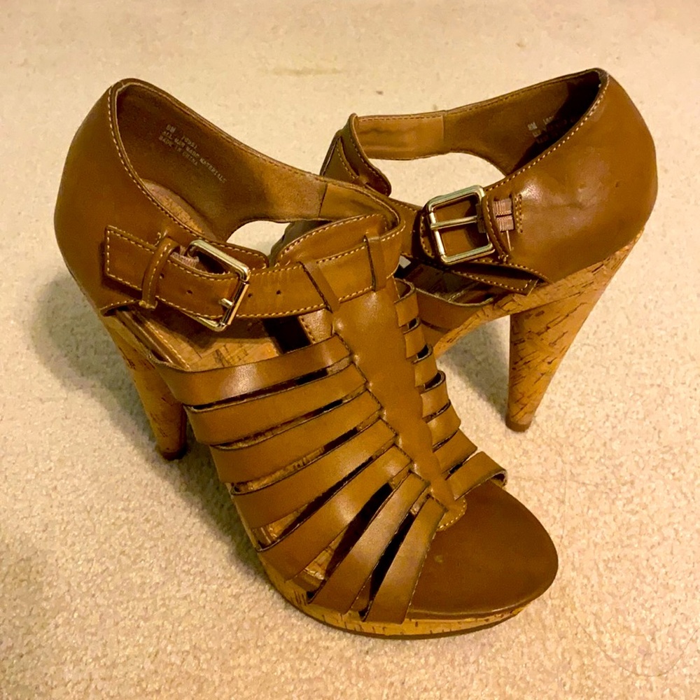 Cork bottom heels